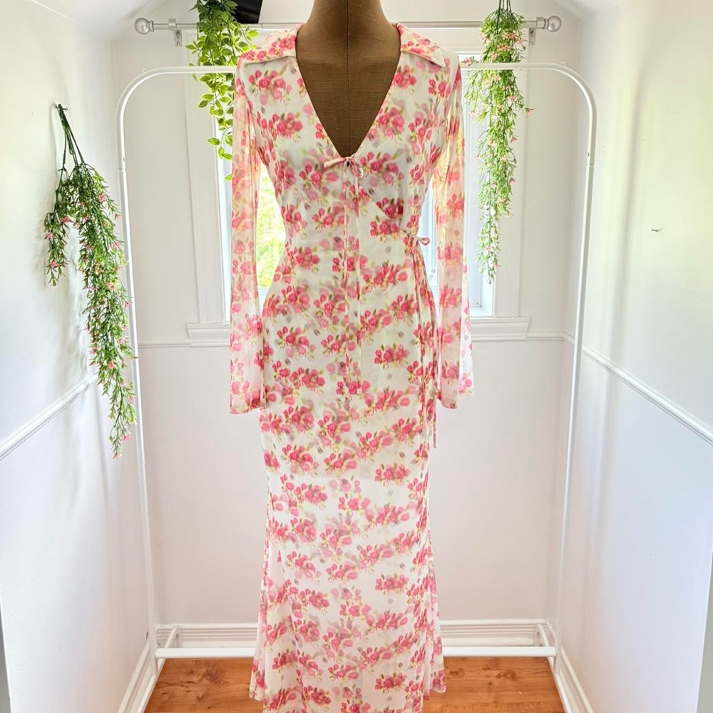 Floral Hello Molly Pink Maxi Dress